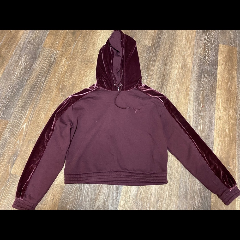 Vs Pink Velour Plum Sweatsuit